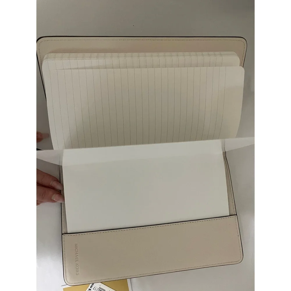 Michael Kors Giftables MD Notebook Light Cream Multi Monogram Journal #654